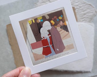 About Time Transparent Movie Postcard | Gift for movie fan