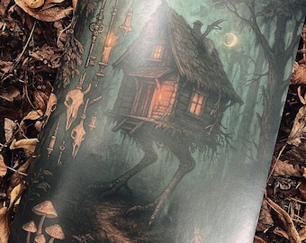 Baba Yaga's Hut - A4 Poster Print