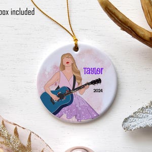 Taylor Fan Gift/Personalized Christmas Concert Gift/Music Lover Gift/Personalized Taylor Gift/ Concert Souvenir/ Teen Ornament/Eras Souvenir