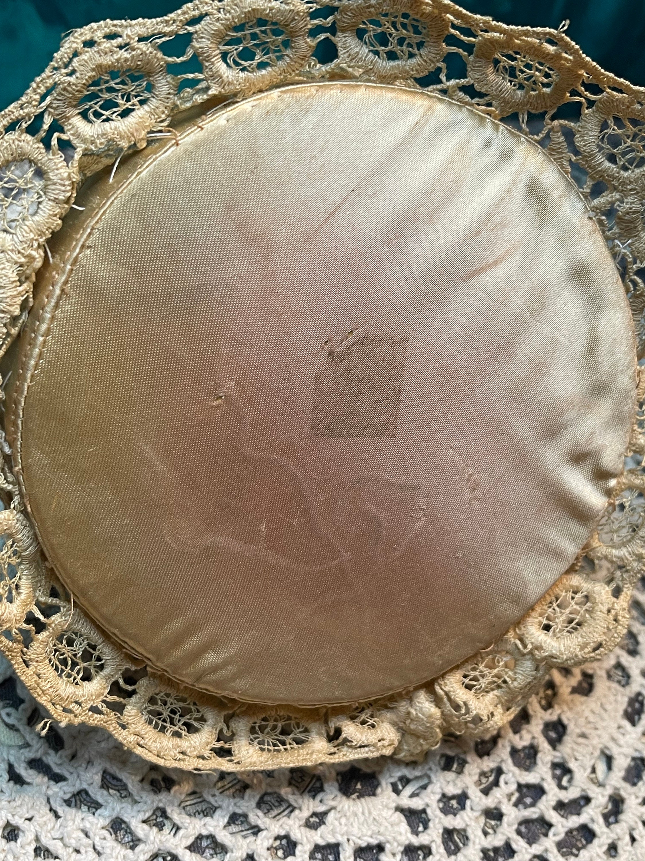 Vintage or Antique Porcelain Half Doll Hat Pin Cushion With One