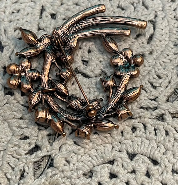 Vintage floral design brooch pin- 2 pieces - image 6