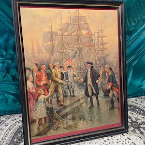 Vintage George Washington Picture - Etsy