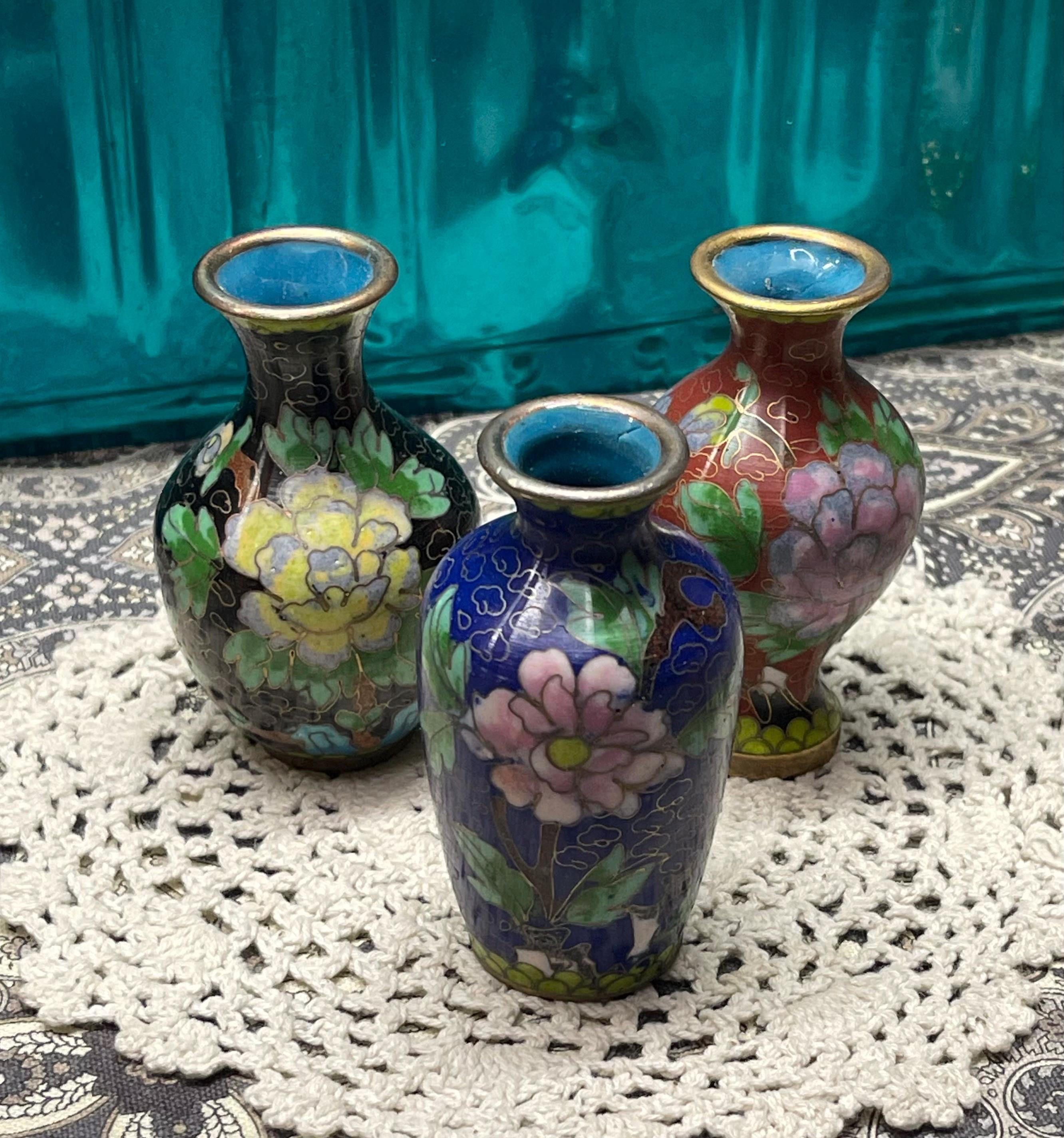 Cloisonne Vase - Etsy