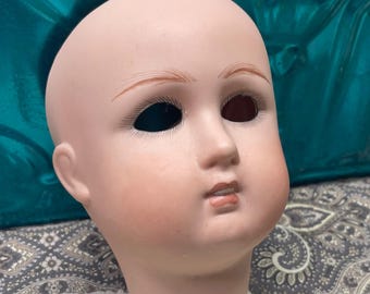 Vintage large ceramic doll head