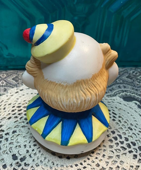 Vintage Turning Ceramic Clown Music Box - Etsy