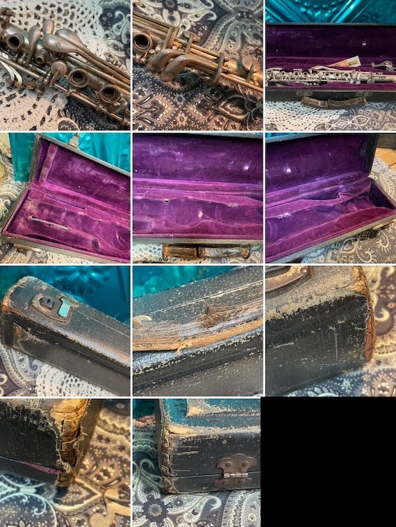 Antique or Vintage Clearly Aged Clarinet Possible Silver Plated