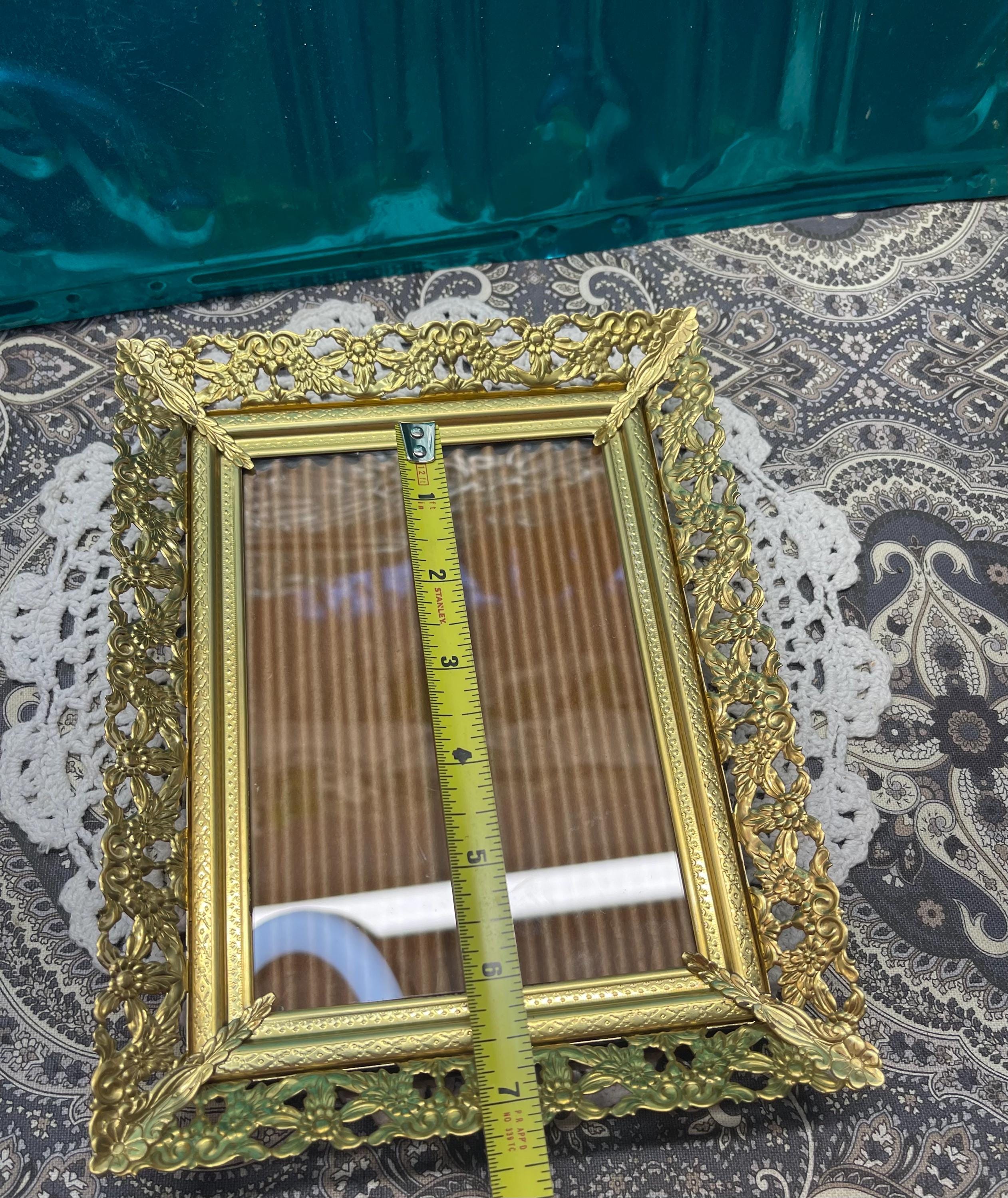 Vintage Ornate Gold Tone Metal Photo Frame - Etsy