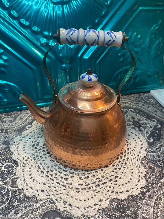 Copper Kettle w/ Ceramic Handle & Knob Copper Kettle w/ Ceramic Handle & Knob