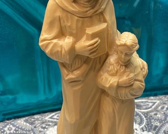 Vintage religious St Ann plastic statue