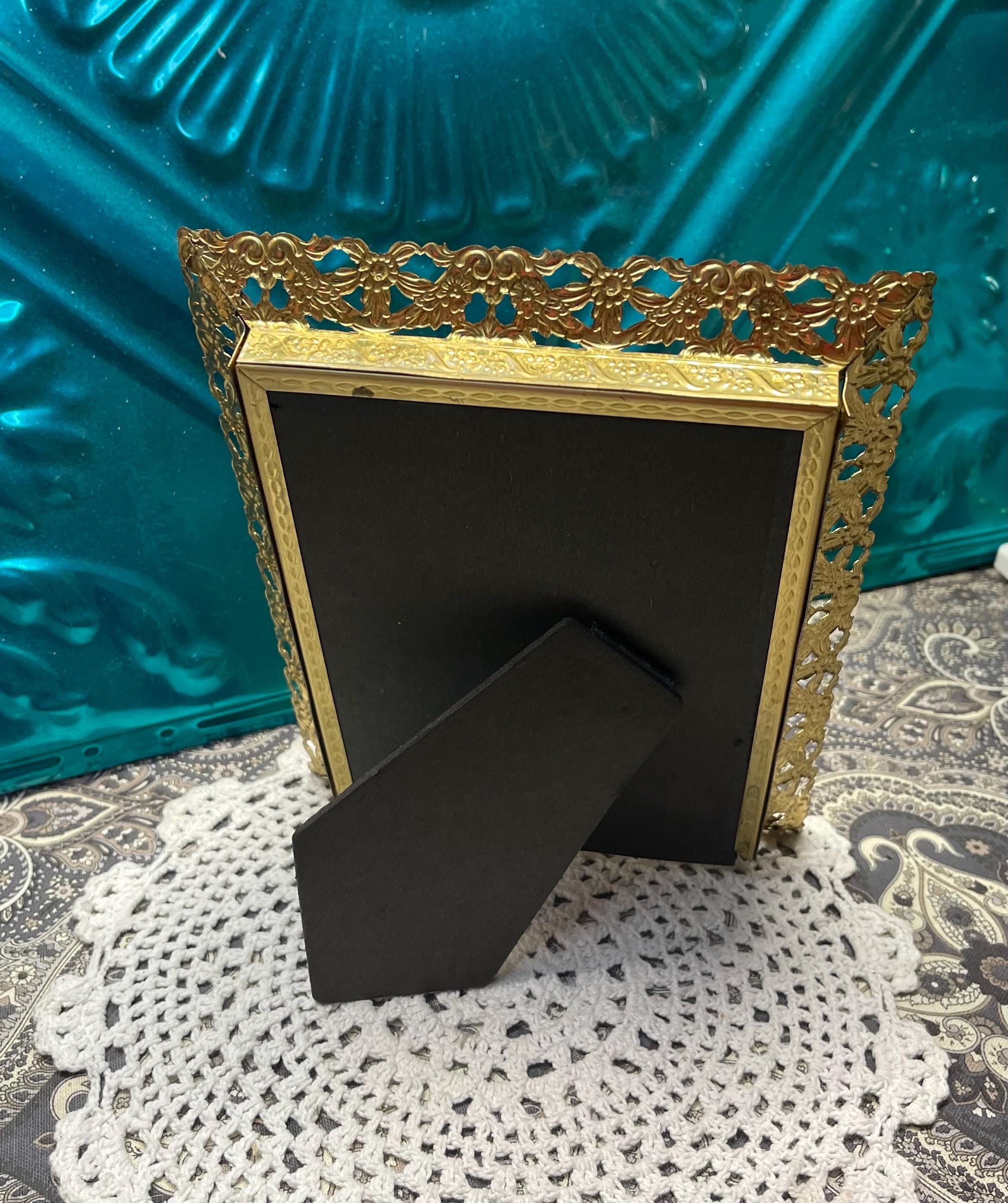 Vintage Ornate Gold Tone Metal Photo Frame - Etsy