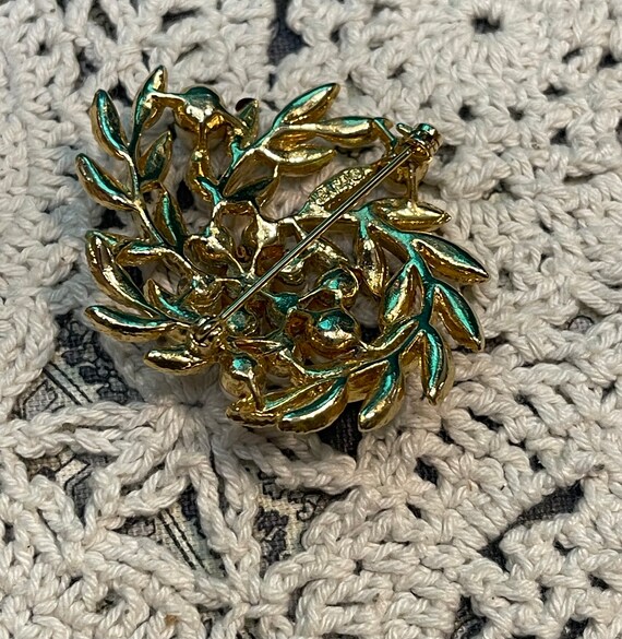 Vintage floral design brooch pin- 2 pieces - image 7