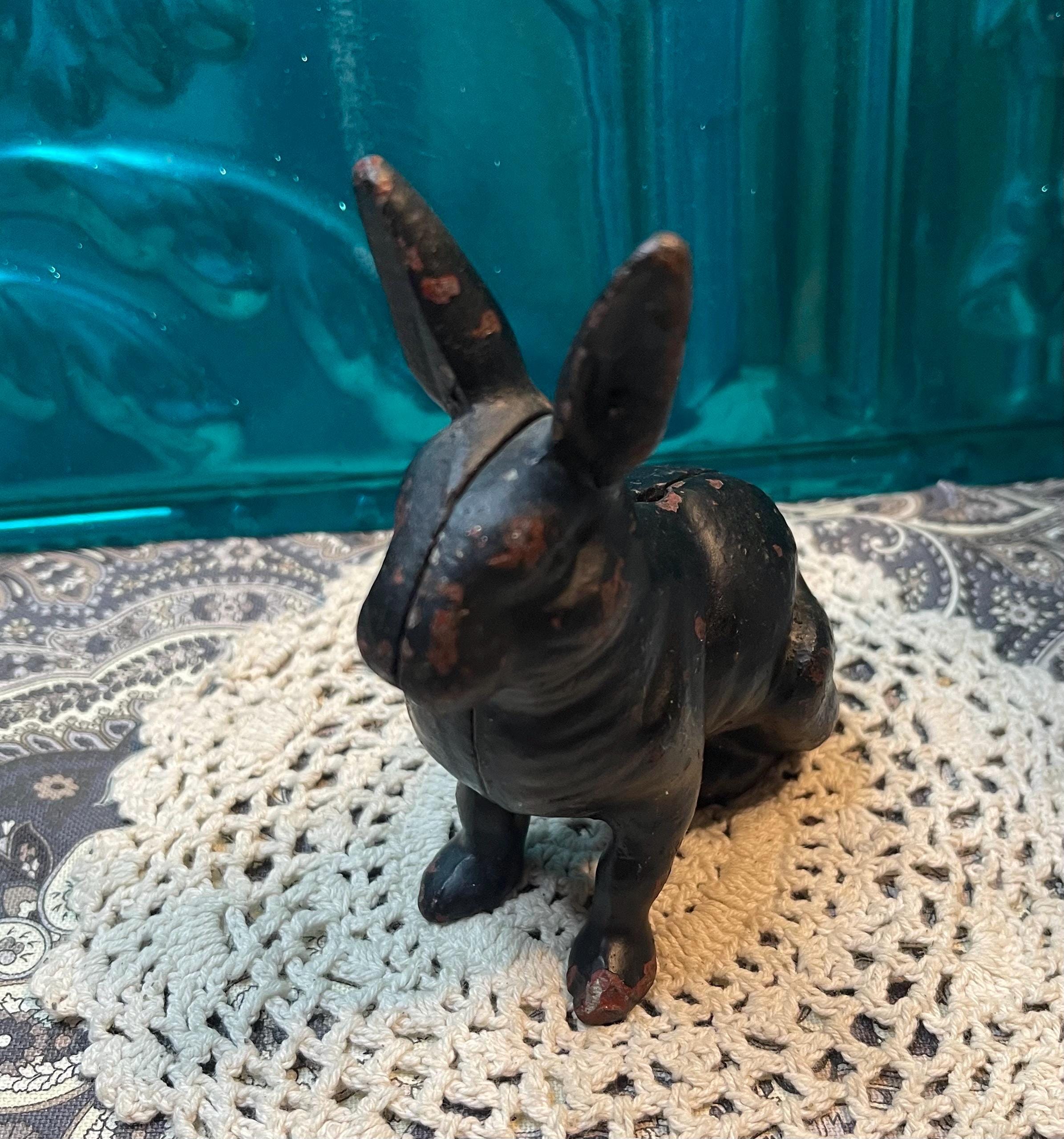 Cast Iron Bunny Bank - Etsy Cast Iron Bunny Bank - Etsy