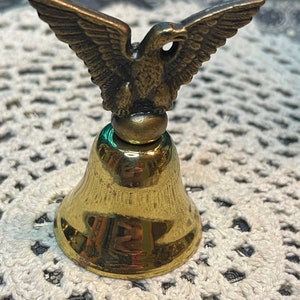 Brass Bell with Bird Design — Green Witch Vintage & Handmade