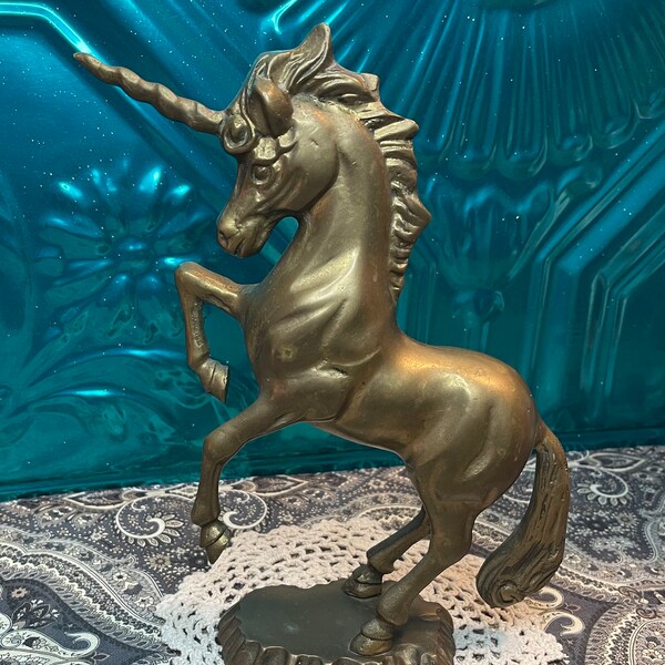 Brass Unicorn Etsy
