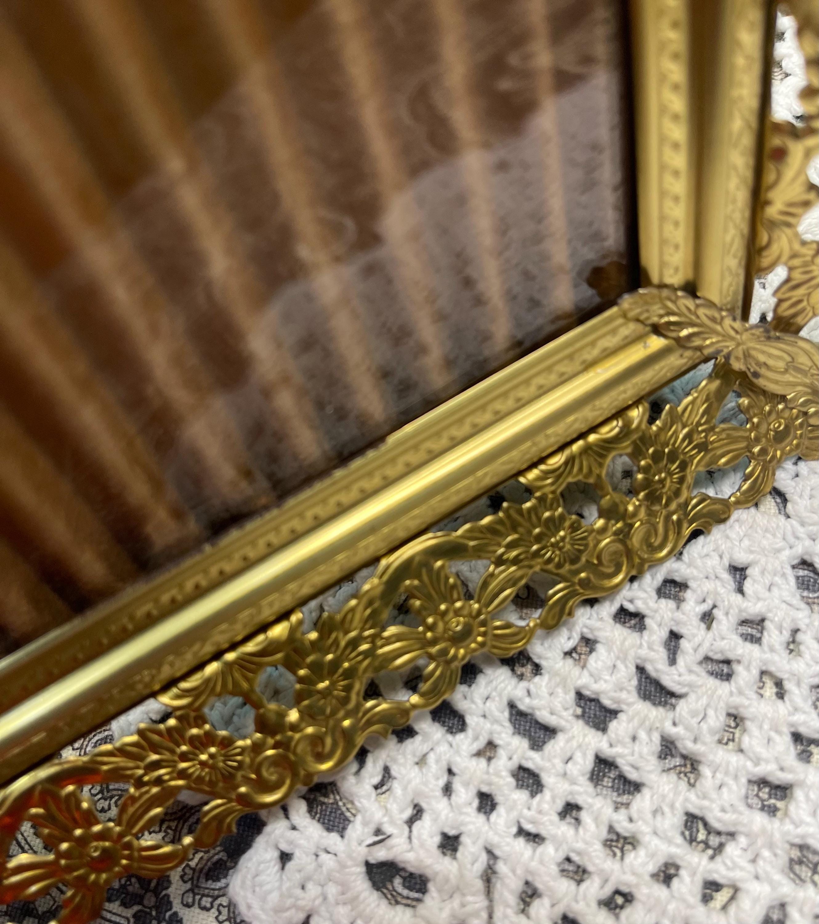 Vintage Ornate Gold Tone Metal Photo Frame - Etsy