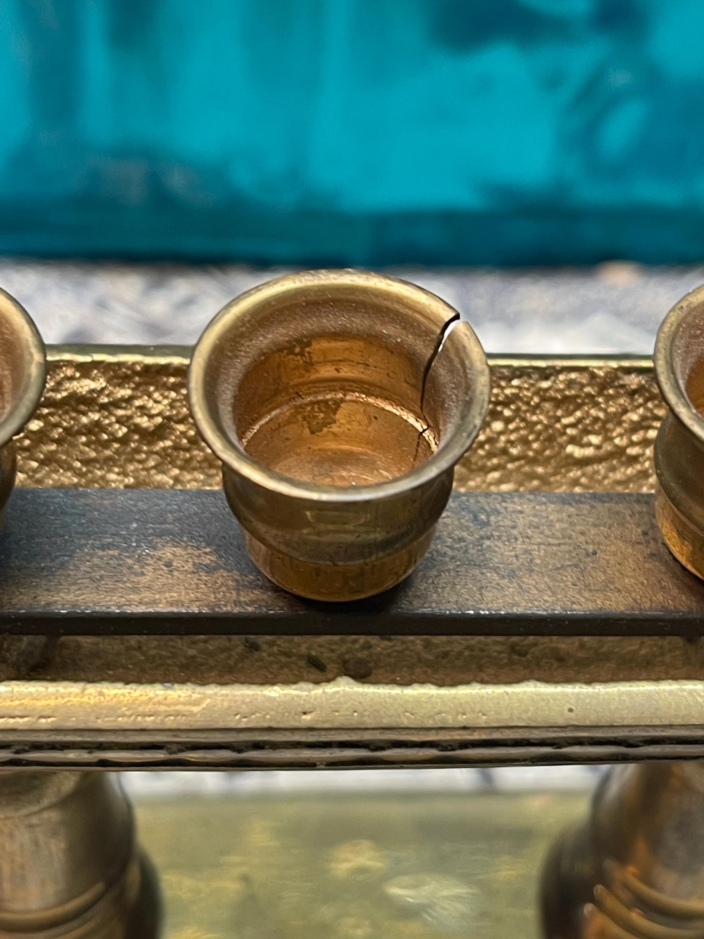 Vintage Brass Dragon Boat - Suphannahong Barge Candelabra - Candle