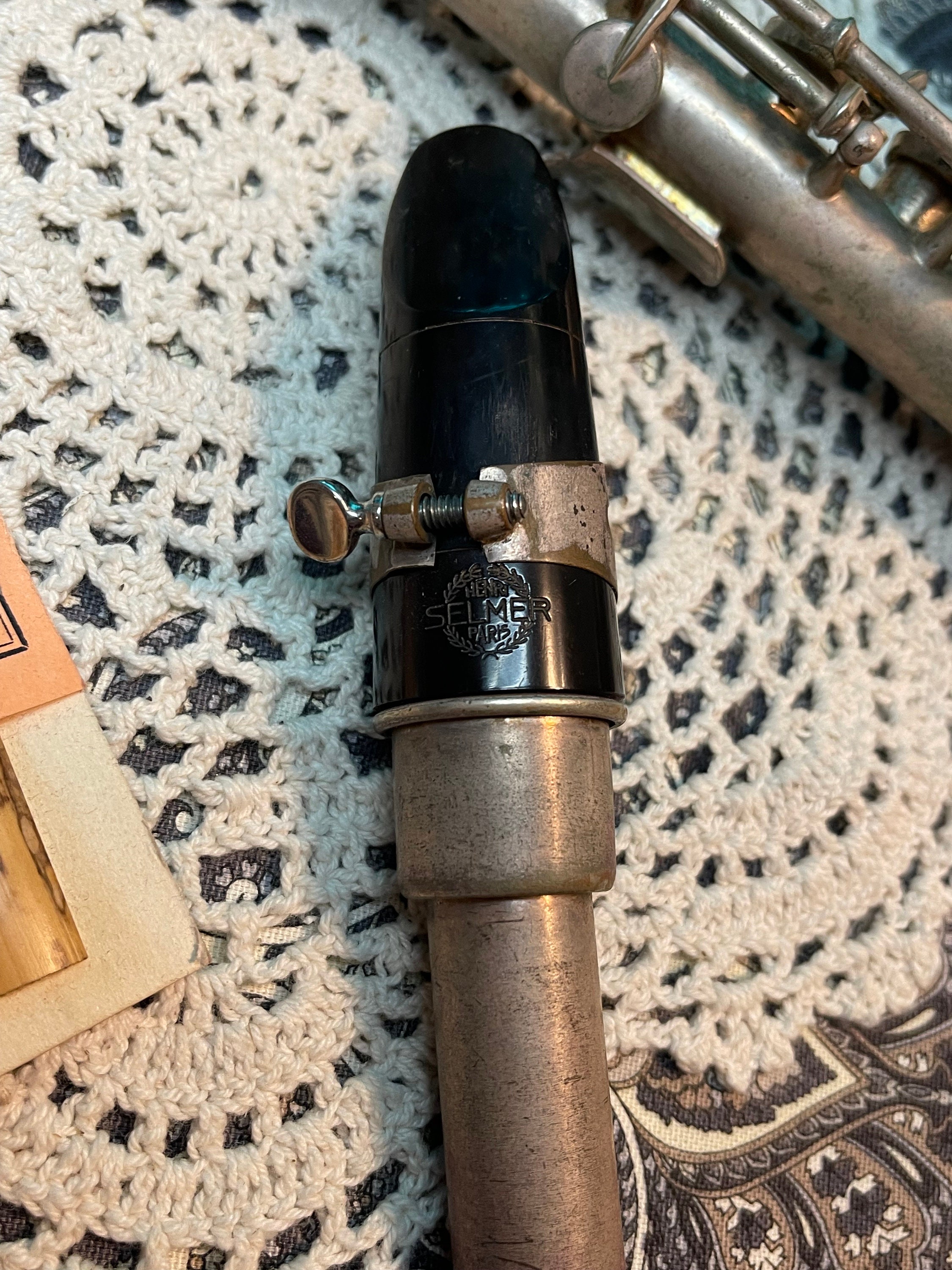 Antique or Vintage Clearly Aged Clarinet Possible Silver Plated