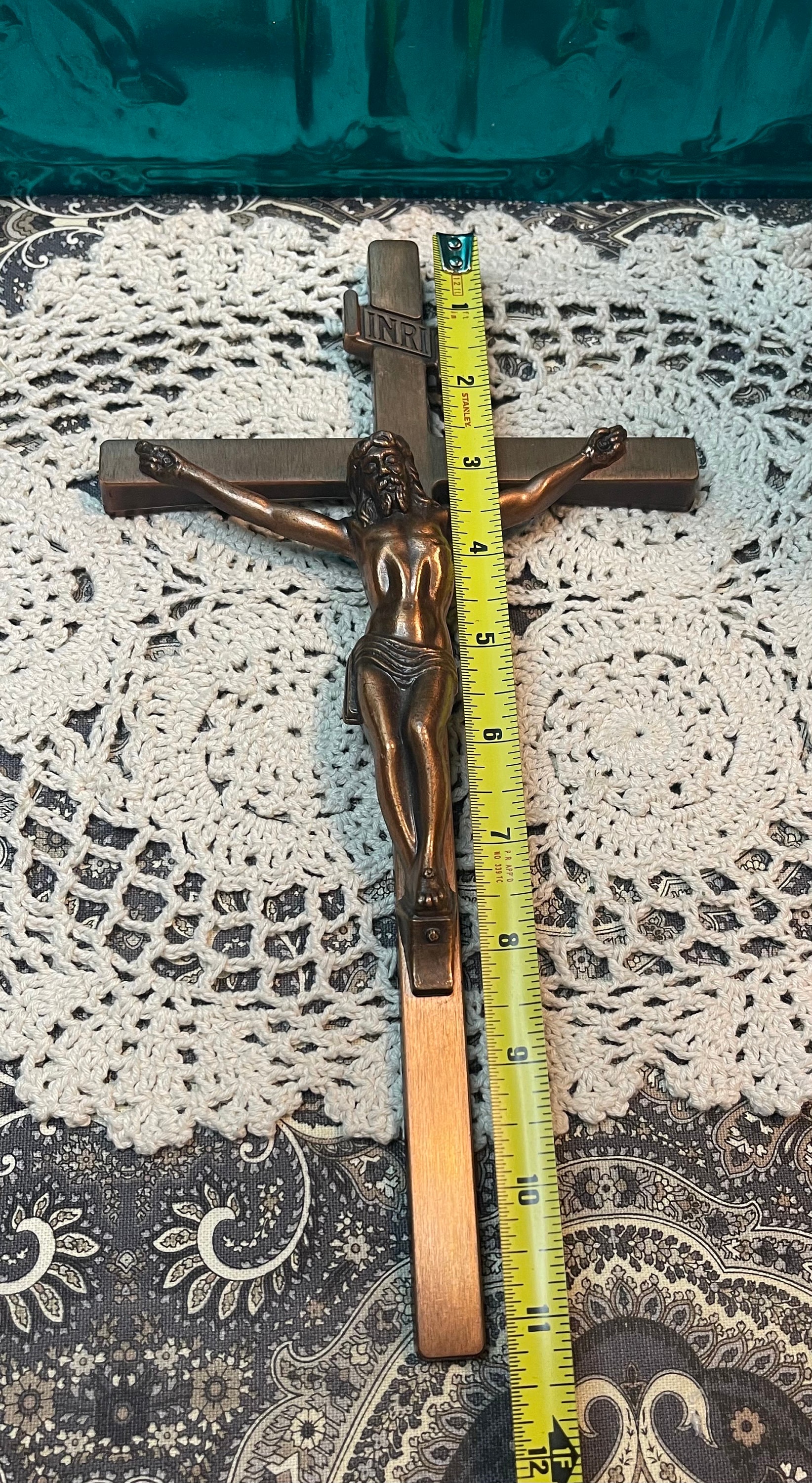 Vintage Copper Tone Metal Crucifix - Etsy