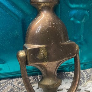 Vintage brass Door Knocker- aged