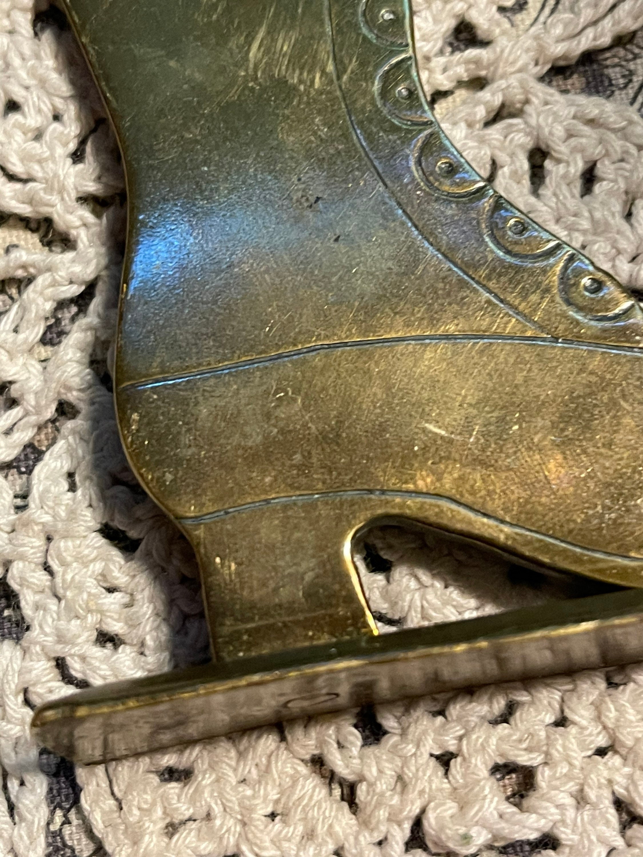 Vintage Small Brass Victorian Style Boot Decor - Display - Etsy