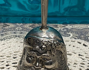 Vintage silver plated bell - Christmas- holiday - dinner bell