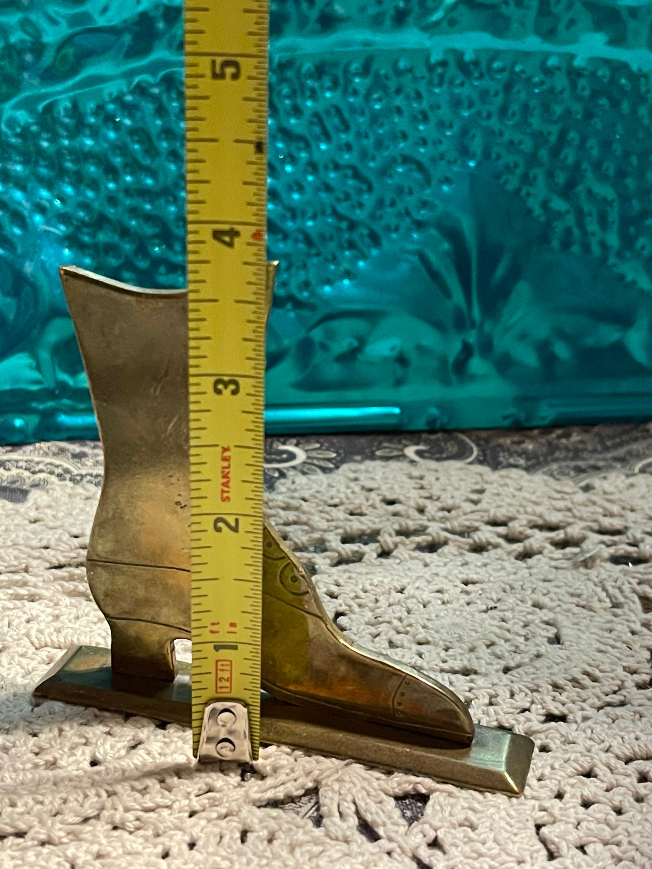Vintage Small Brass Victorian Style Boot Decor - Display - Etsy