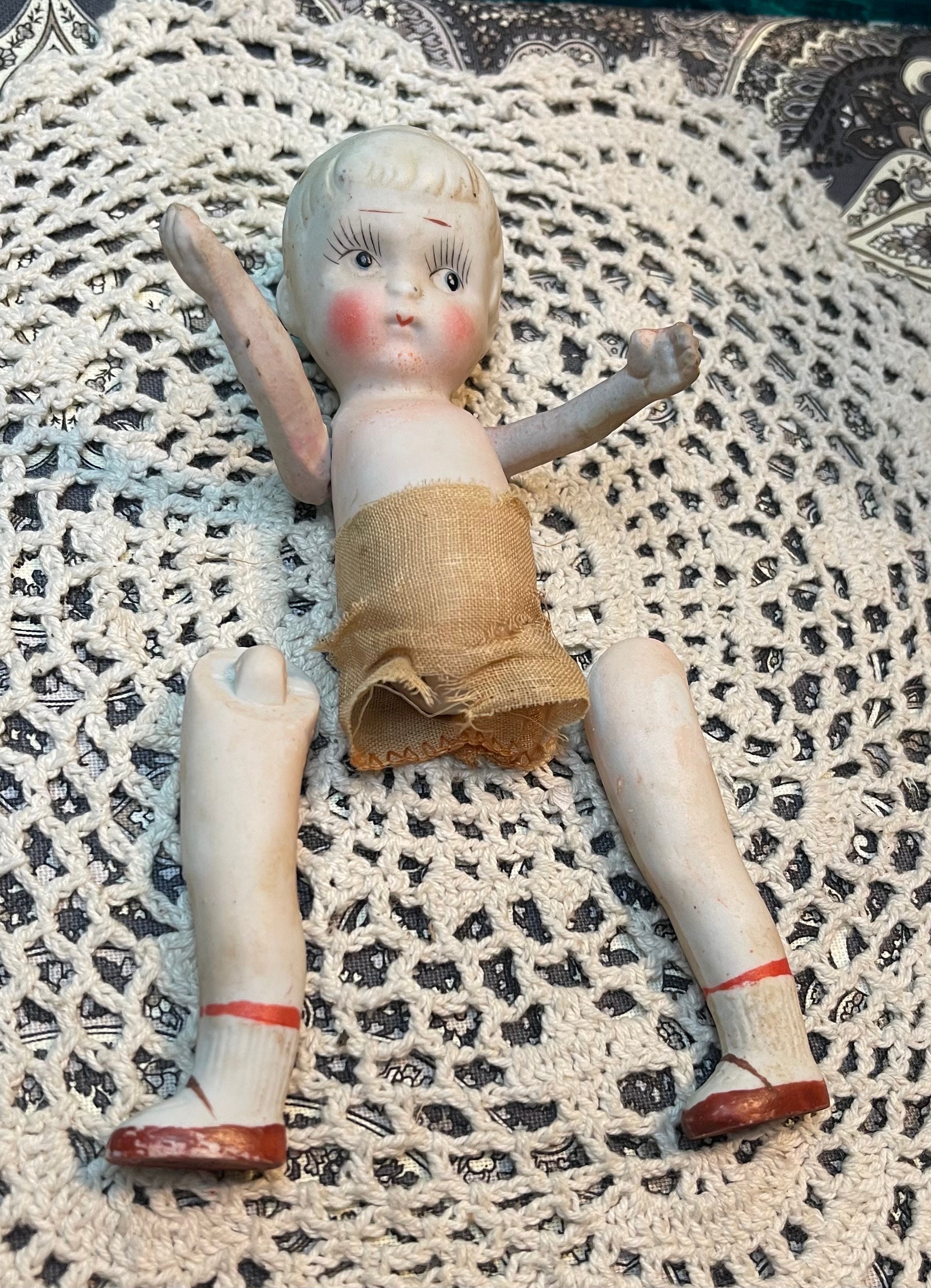 Antique Bisquedoll Legs 8点セット Antique Small Bisque Doll- Legs Detached- Aged - Japan - Etsy