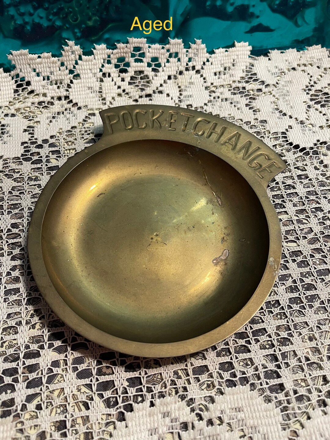 Vintage Brass Pocket Change Tray Showing Its Age Etsy