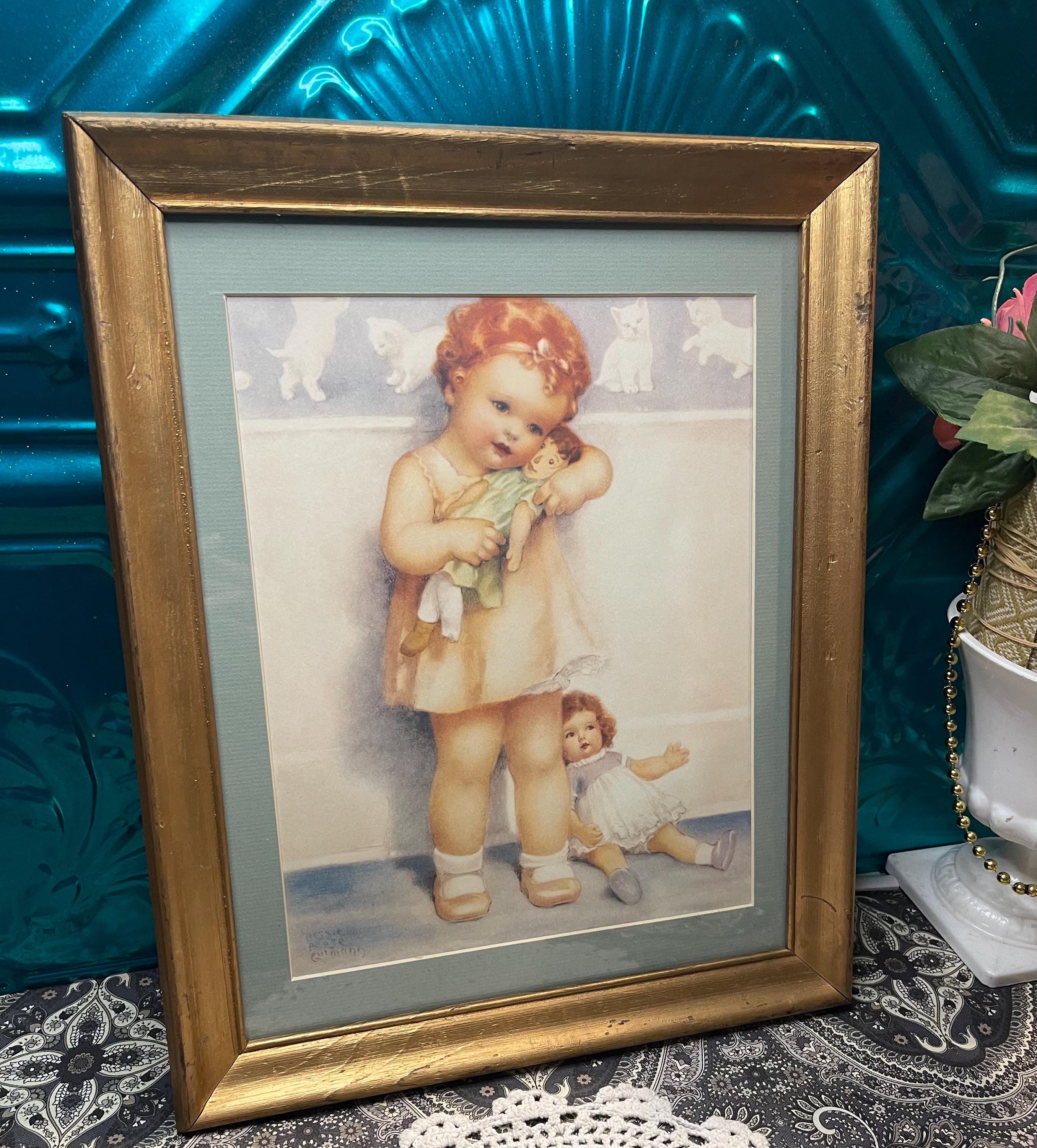 Antique Lithograph Doll - Etsy