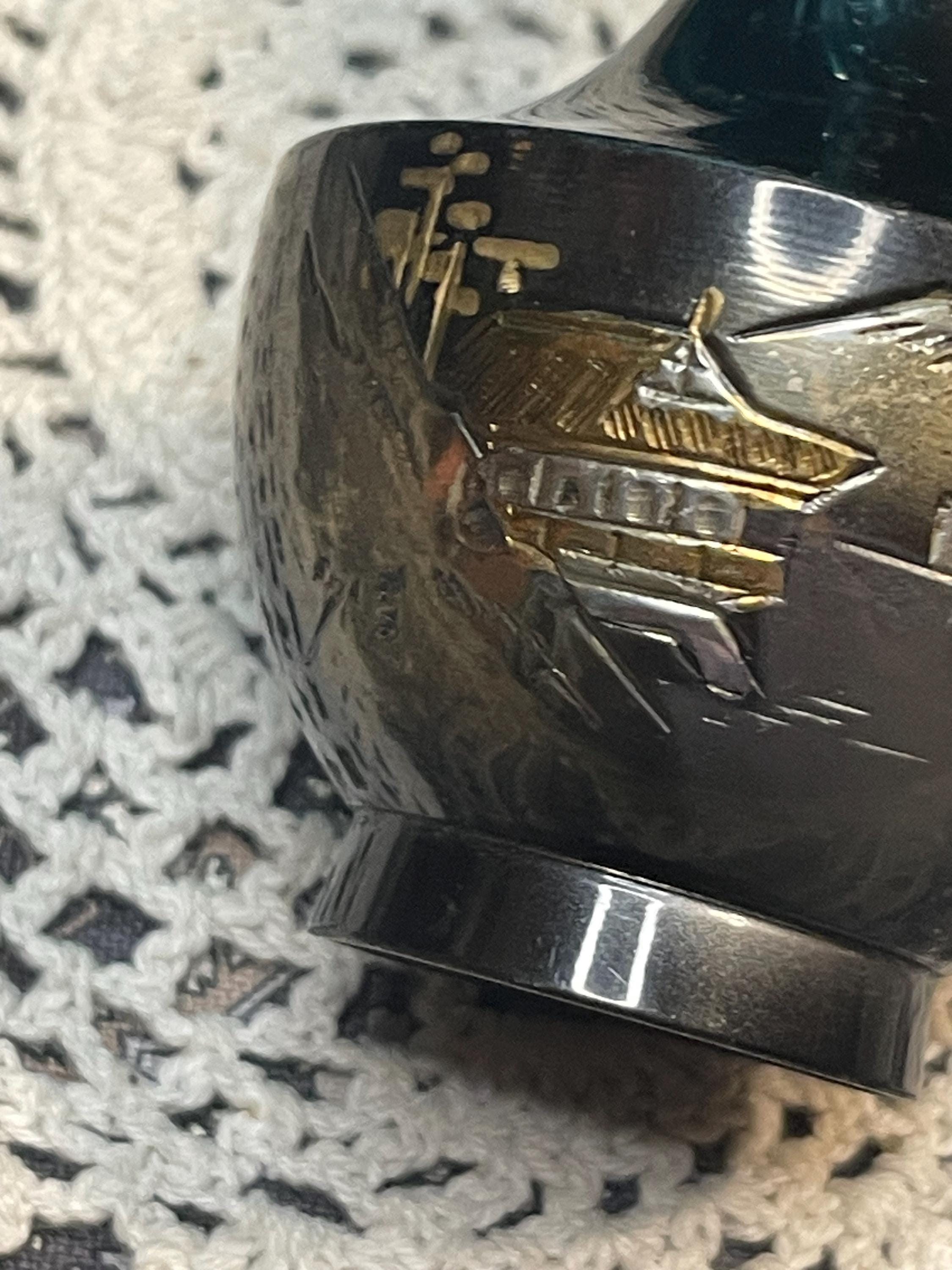 Vintage Small Mixed Metal Japanese Design Vase - Pagoda