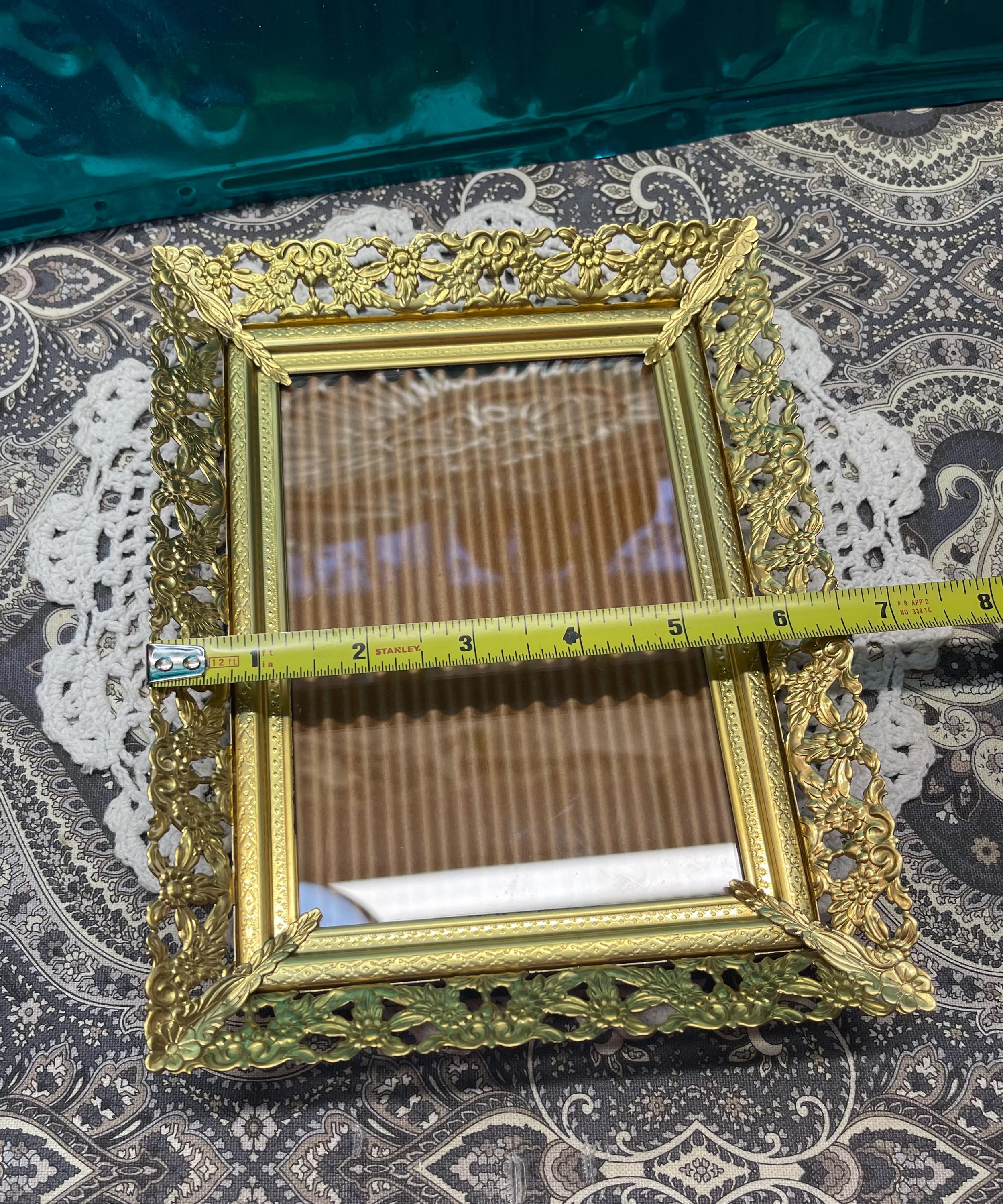 Vintage Ornate Gold Tone Metal Photo Frame - Etsy