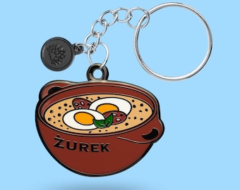 Żurek keychain - Poland gift - Polish gift - soup - for polish