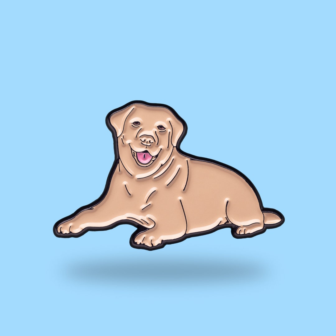 Labrador Enamel Pin Labrador Retriever Creamy Dog Dog Love Pets Etsy