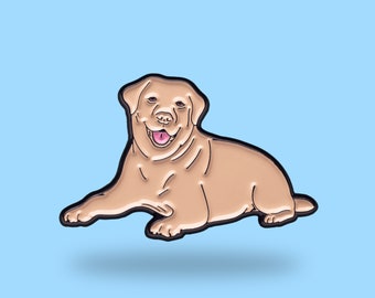 Labrador enamel pin - labrador retriever - creamy dog - dog love pets