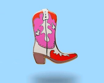 Cowboy boots pin - Cowboy pin - Boots pin