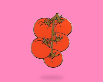 Tomato pin - vege - pin - gifts for mom - garden - tomato paste - cherry tomatoes - red tomato