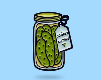 Pickles pin - cucumber pin - food pin - polish food - pickled cucumbers - soft enamel pin - cute present