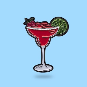 Strawberry Margarita enamel pin - Cute enamel pin - cocktail