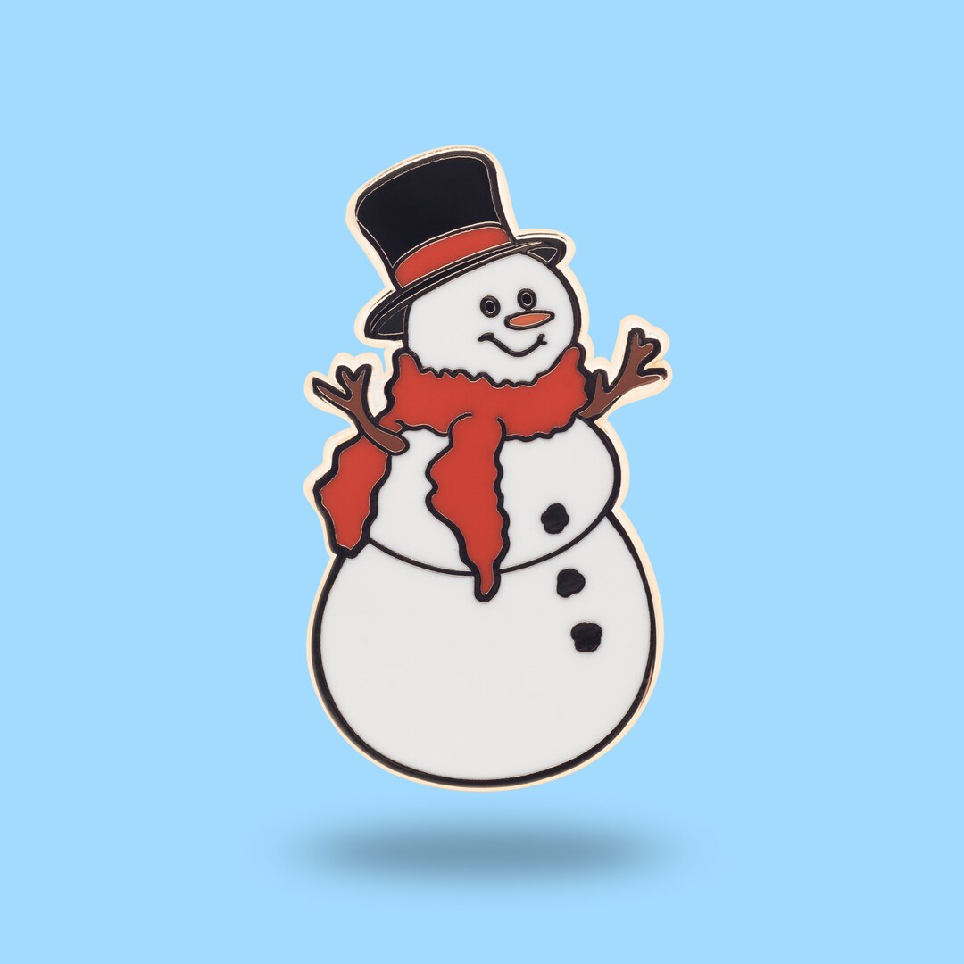 Snow Pin Showman Pin - Christmas Pin - Christmas Decoration - Christmas Jewelry ...