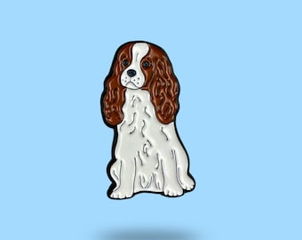 Cavalier King Charles Spaniel pin - dog pin - dog's mom - cute pin - puppy