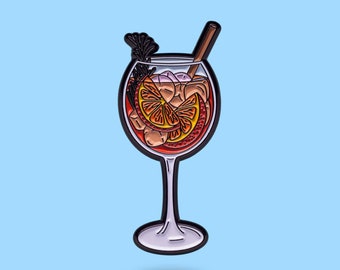 Aperol Pin - Spritz Cocktail glass - Cute little pin