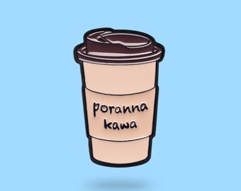 Coffee pin - polish coffee - poland - polish - cute gift - coffee