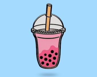 Bubble tea - bubble tea pin - tea pin - cute enamel pin - trendy pin