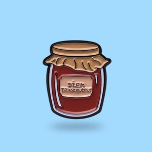 Polish Jam pin - strawberry jam pin Poland