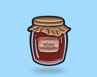 Polish Jam pin - strawberry jam pin Poland