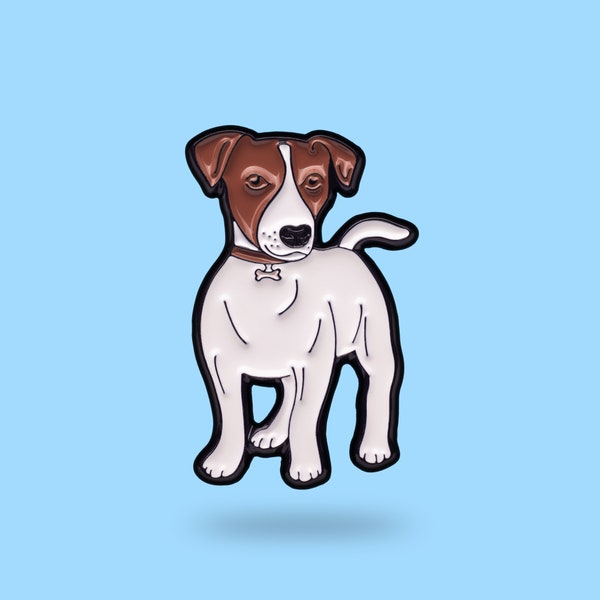 Épingle Jack Russell Terrier - amoureux des chiens - épingle à chien - jolie épingle en émail