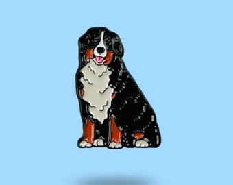Bernese Mountain Dog Enamel Pin – Cute Berner Pin, Dog Lover Gift, Bernese Gift, Pet Lapel Pin, Dog Badge