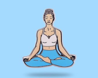 Yoga pin - self care - self love - stretching
