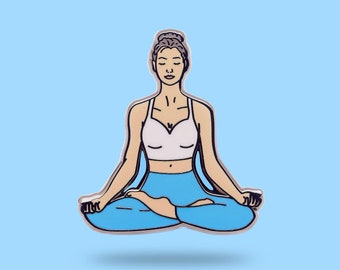 Yoga pin - self care - self love - stretching