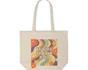 Groovy Canvas Shopping Tote